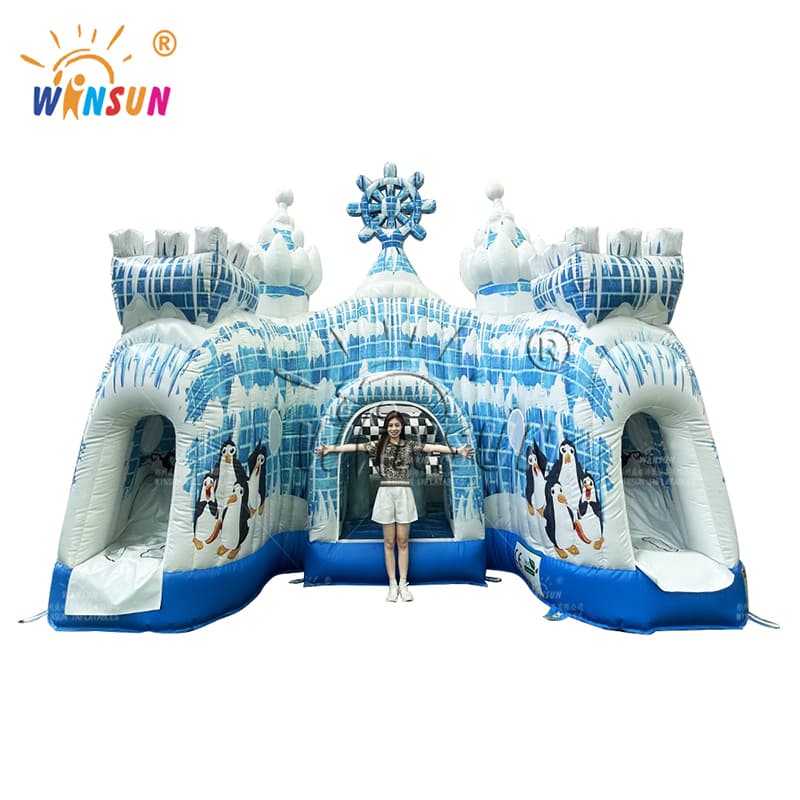 Antarctic Penguin Inflatable Ice Castle