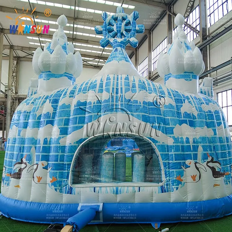 Antarctic Penguin Inflatable Ice Castle